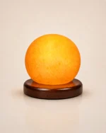 Orb - Rock Salt Origin -- Luxury Rock Salt Lamp