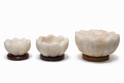 Flora - Rock Salt Origin Lamp -- Luxury Rock Salt