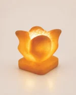 Lotus IV - Rock Salt Origin -- Luxury Rock Salt Lamp
