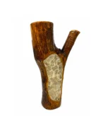Branch of Light rock salt lamp with olive wood and Siwa salt crystals – W5
