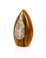 Olive Drop rock salt lamp with olive wood and Siwa salt crystals – W7
