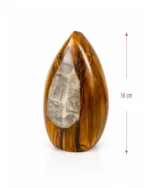 Olive Drop rock salt lamp with olive wood and Siwa salt crystals – W7